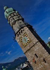 Stadtturm Innsbruck - Slackliner Christian Waldner